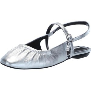Steve Madden Women’s Garson Mule Silver Leather